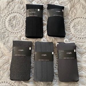 New York & Co city tights - lot of 5